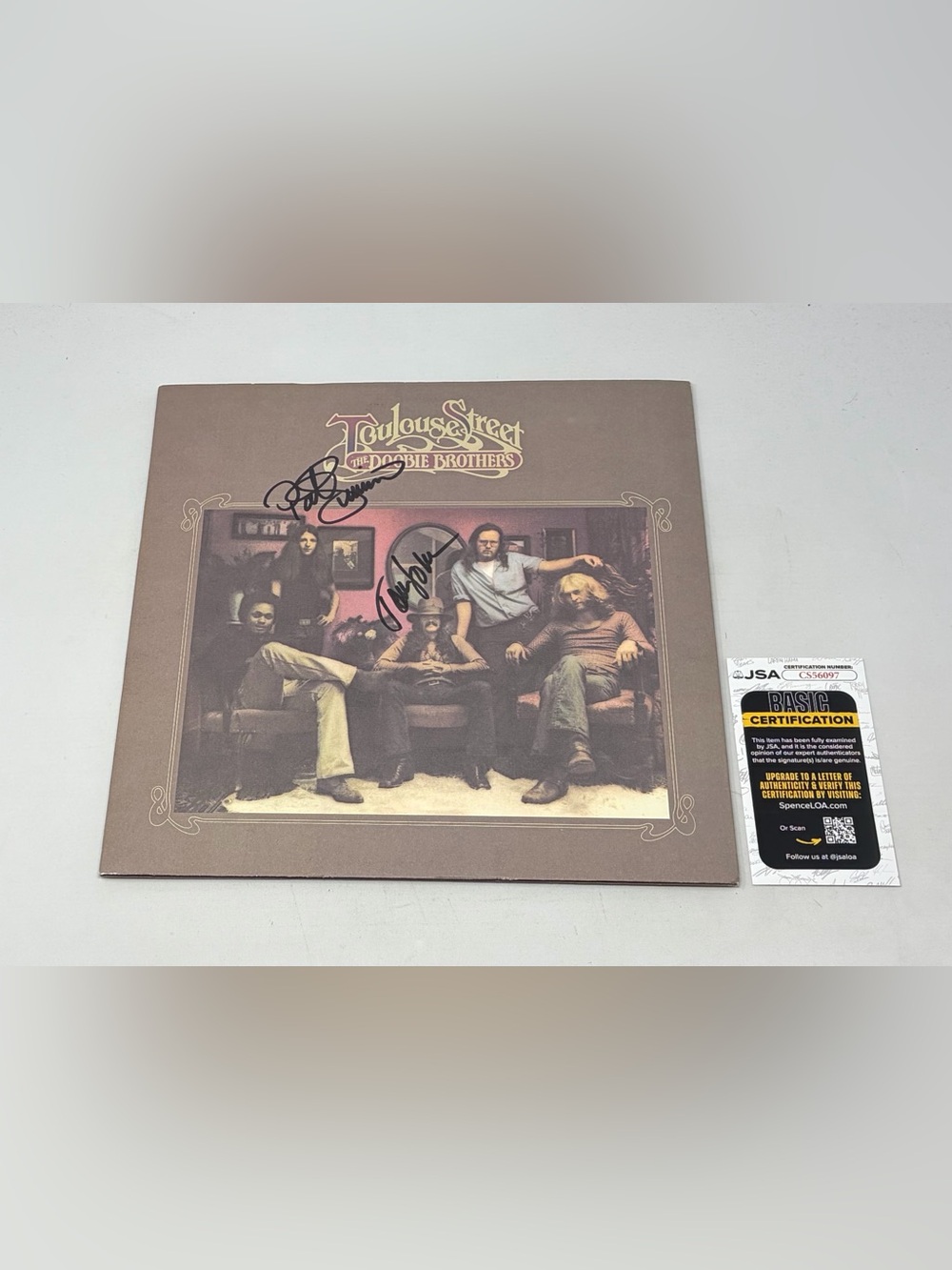 The Doobie Brothers signed Toulouse Street Album JSA COA